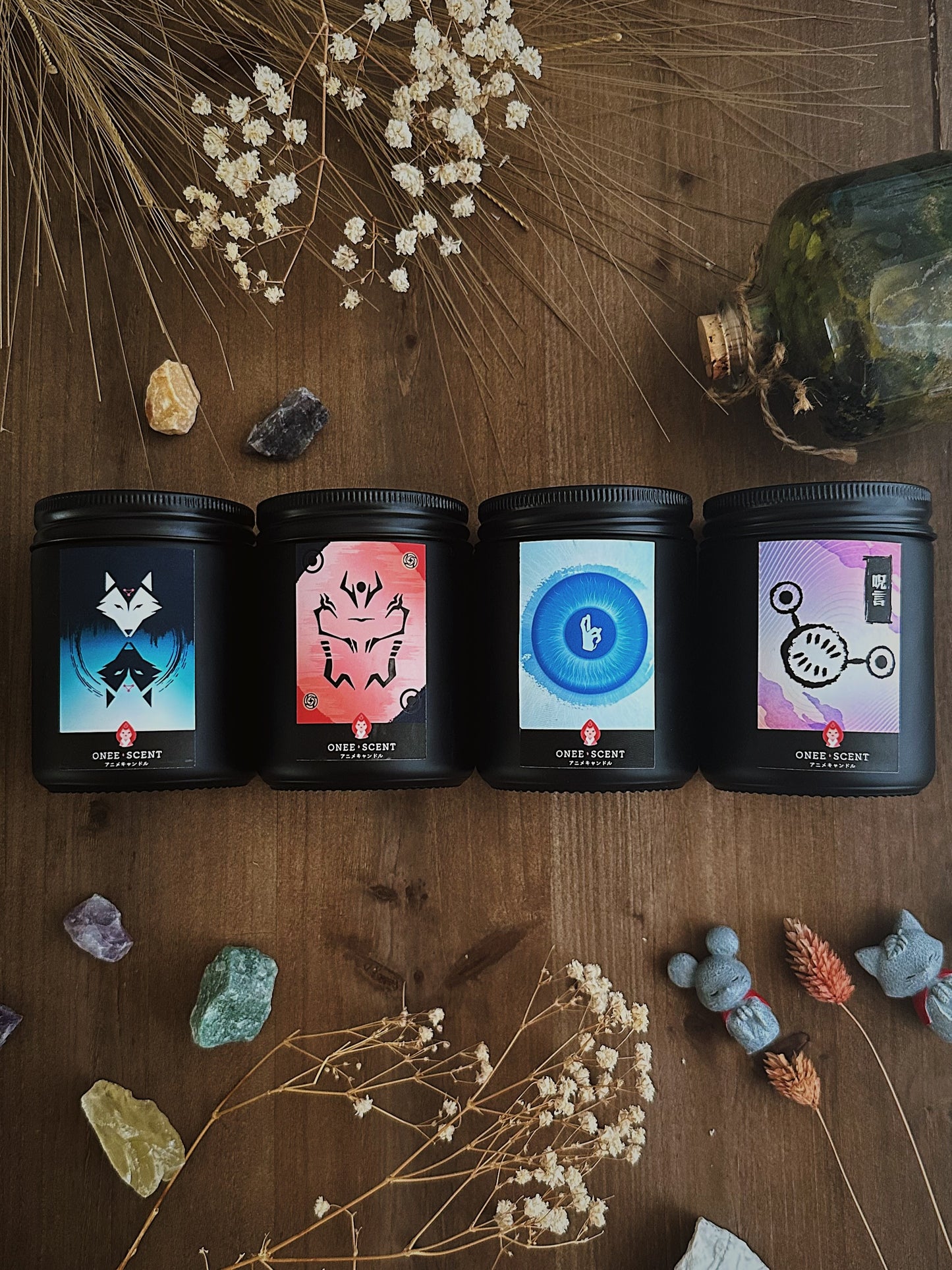 OneeScent Jujutsu Kaisen Inspired Scented Candle Satoru Gojo Sukuna Itadori Yuji Megumi Fushiguro Toge Inumaki