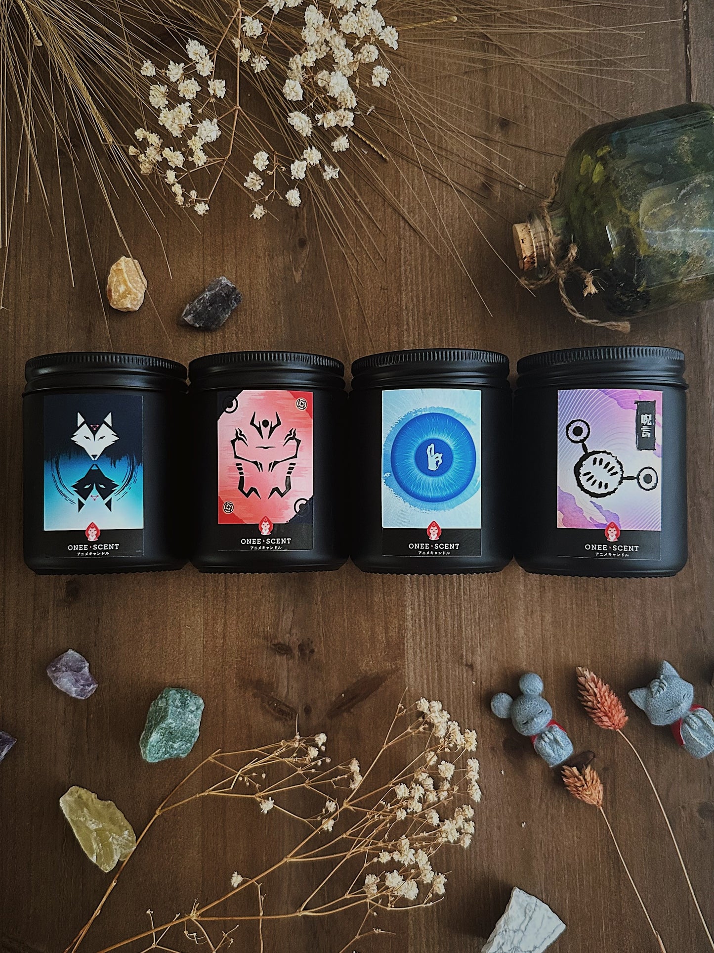 OneeScent Jujutsu Kaisen Inspired Scented Candle Satoru Gojo Sukuna Itadori Yuji Megumi Fushiguro Toge Inumaki