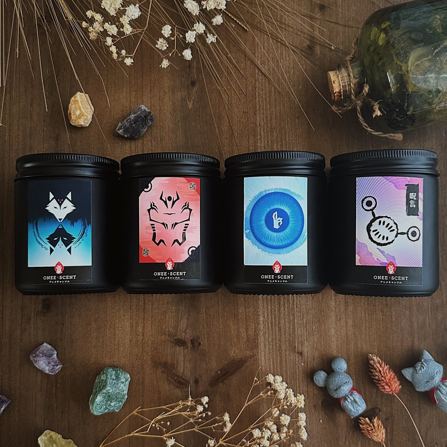 OneeScent Jujutsu Kaisen Inspired Scented Candle Satoru Gojo Sukuna Itadori Yuji Megumi Fushiguro Toge Inumaki