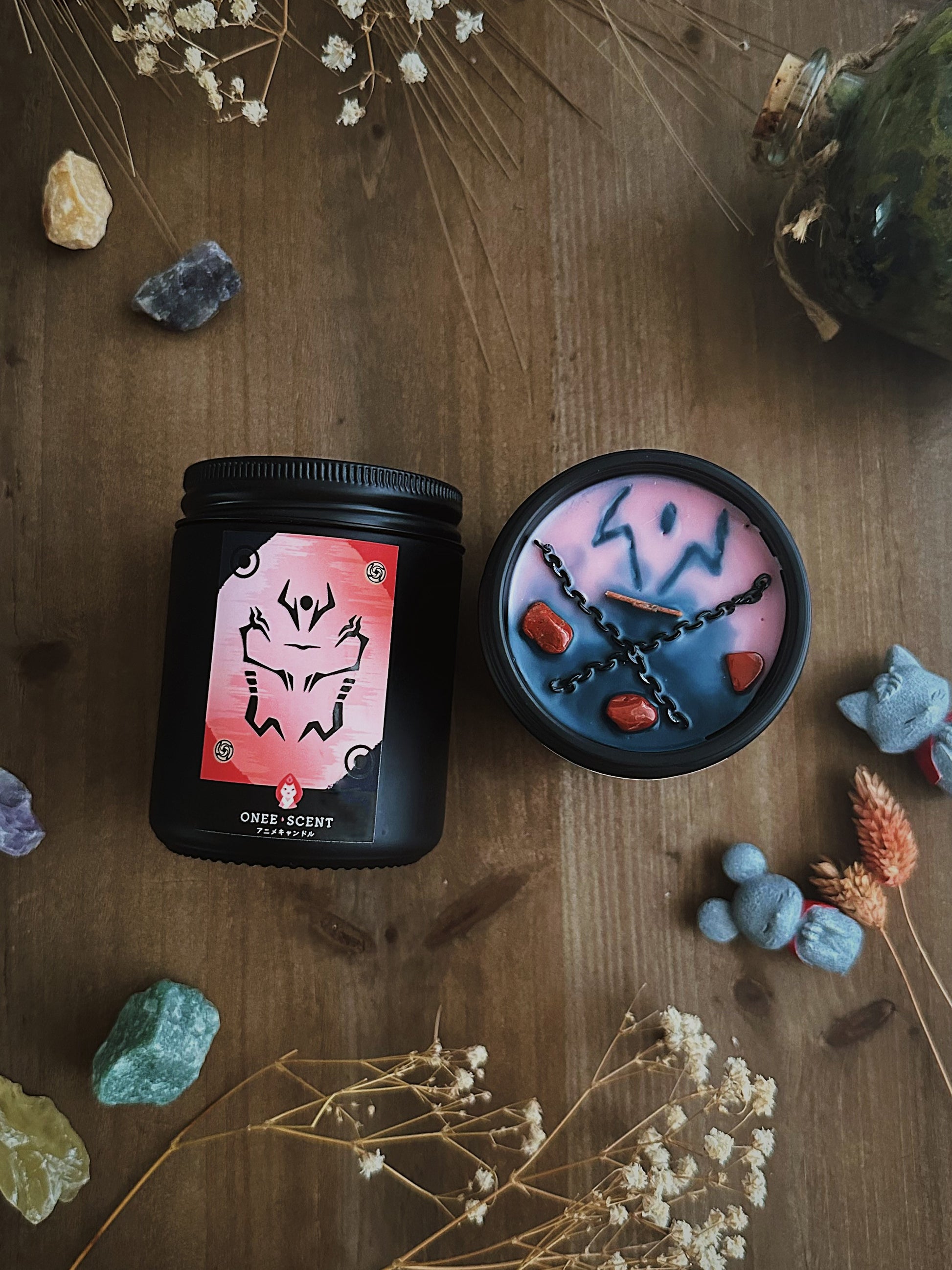 OneeScent Sukuna Yuji Itadori Inspired Scented Candle Jujutsu Kaisen