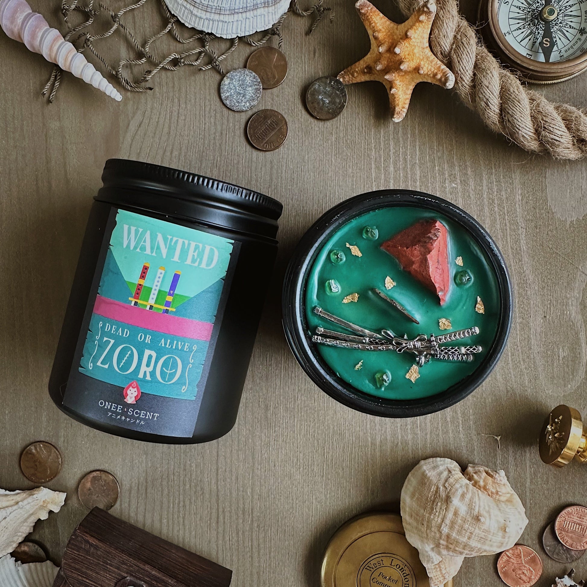 OneeScent Roronoa Zoro Inspired Scented Candle One Piece