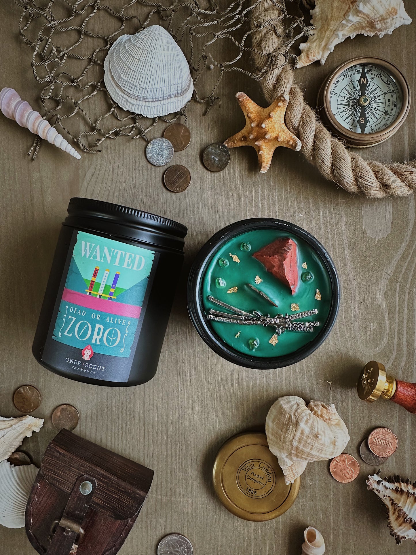 OneeScent Roronoa Zoro Inspired Scented Candle One Piece