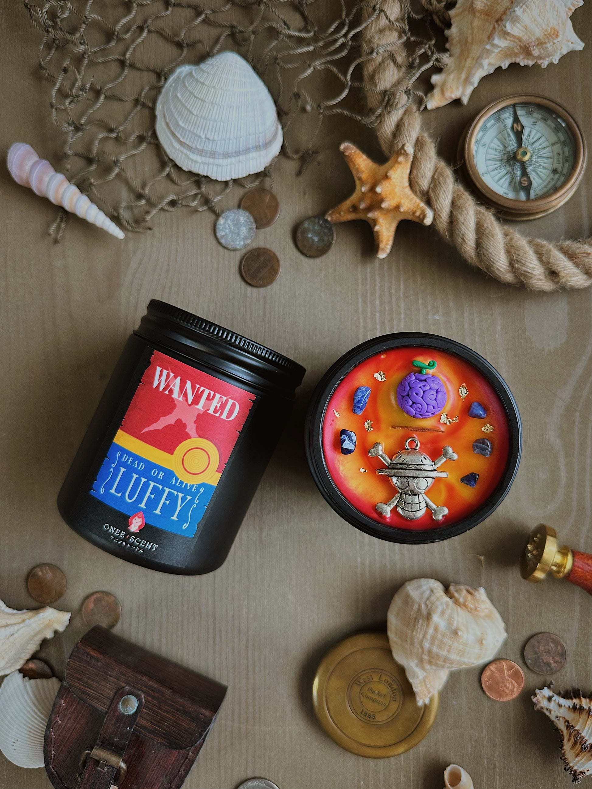 OneeScent Monkey D. Luffy Inspired Scented Candle One Piece