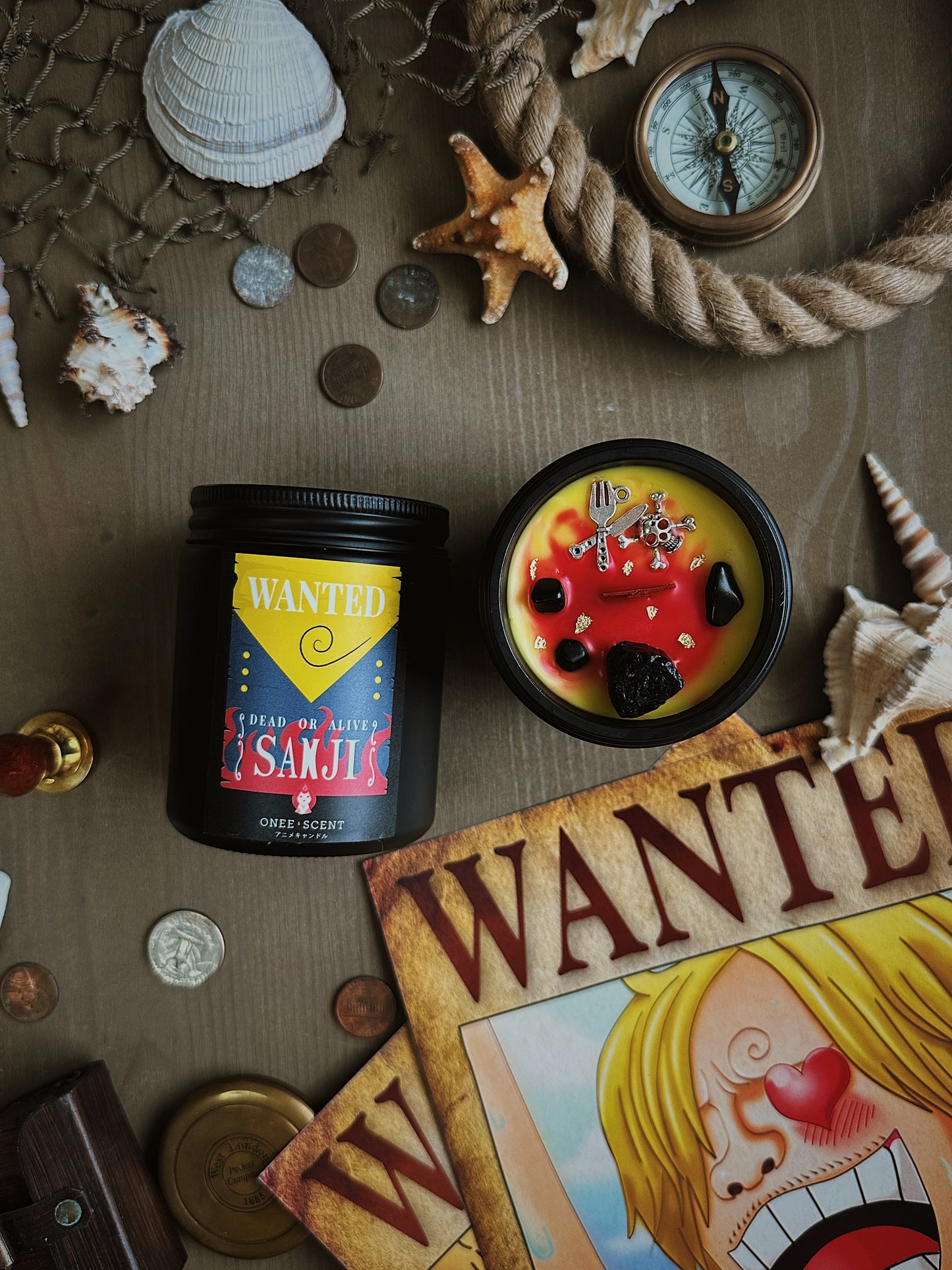 OneeScent Vinsmoke Sanji Inspired Scented Candle One Piece